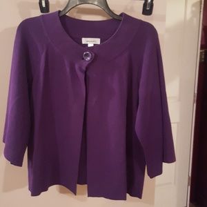 Purple button top cardigan